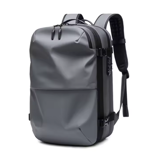 OUTWALK 2021 Mens Luxury Business Backpack Smell Proof 17 Inch Travel Laptop bag Large Capacity Vacuum Compression Backpack (Grey)