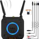 1Mii B06Pro Long Range Bluetooth Receiver, HiFi Wireless Audio Adapter, Bluetooth 5.3 Receiver with 3D Surround aptX HD Low Latency Optical RCA AUX 3.5mm Coaxial for Home Stereo System