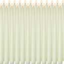 24 Pack Ivory Taper Candle Set, 10 Inch Smokless and Dripless Candlesticks Bulk for Dinner Party Wedding Seasonal Celebration and Daily Home Decoration
