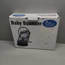 kmaier Baby Swing for Infants, Baby Delight Bouncer Seat Fixed with Swing Toys for 0-18 Months,Dark Gray