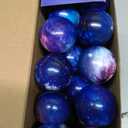 LovesTown Galaxy Stress Balls Bulk, 50PCS Foam Squeeze Balls 2 inch for Stress Relief Outer Space Astronaut Party Class Reward