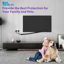 Cord Protectors from Pets No Chew 8.2ft 1/2inch, YCLYC Spilt Wire Protector Tubing Cable Sleeve, Black Cord Wrap Cable Organizer, Power Wire Organizers for Cords, Cable Management Under Desk, Computer