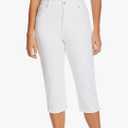 Gloria Vanderbilt Women's Amanda Capri Jeans, XL, White