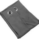 Blackout Curtains with Eyelets, Punch, Thermal Insulated, Room Darkening Curtains for Bedroom and Living Room (132x213cm / 52.0x83.9in) (Gray)