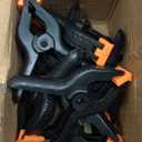 RELBRO Spring Clamps, 4.5 Inch Large Plastic Clips for Balloon Arch Backdrop Craft Decoration, Heavy Duty, Black, 10 Pcs