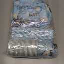 Blue Halloween Birthday Decorations,198pcs Ghost Party Decorations Tableware Happy Boo Day Plates Napkins Cups Tablecloth Banner Swirls,Topper,Balloon for boy Halloween Party Decorations,Serve 24