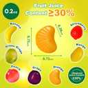 Wellspring Peelable Gummy Candies Individually Wrapped, 7 Friuts in 7 Variety Packs Peelable Fruit-Shaped Gummies Candy, Net 350g/12.35oz Chewy Peeling Candy Gummy Snacks, Real Fruit Juice (30%)