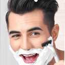 Shower Mirror Fogless for Shaving, Fogless Mirror for Shower with 1 Adhesive Hooks, Bathroom Shatterproof Shaving Mirror - for Men and Women (Silver)