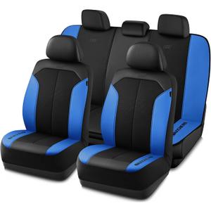 Skechers Car Seat Covers,GOGA Mat Oxford Cloth Seat Covers,Waterproof Car Seat Covers Full Sets,Automotive Universal Fit Seat Cover for Most Cars, Suvs, Trucks,Blue