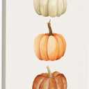3 x Likjad Boho Fall Pumpkin Wall Art, Boho Fall Decor, Farmhouse Autumn Pumpkins Thanksgiving Poster Painting Wall Art Decor for Kitchen Bedroom Living Room Home, 11x14 Framed (delicious food001)
