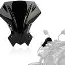 Windshield for Z900 - PSLER Windshield Windscreen Baffle Air Wind Deflector Front Flyscreen for Z900 2020-2024 Z650 2021-2024(Black)