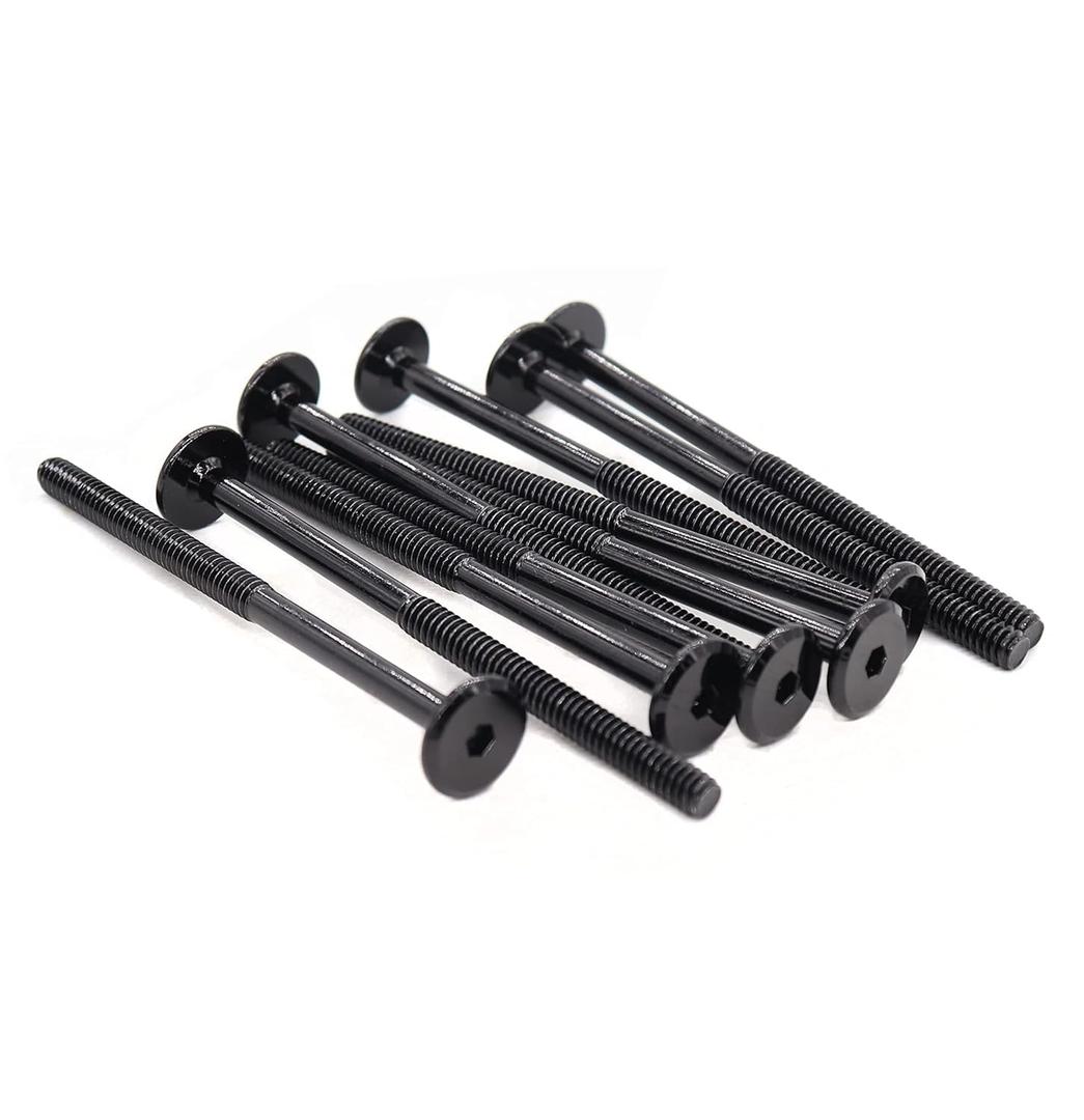 3 x 40PCS M6x80mm Stainless Steel Flat Head Hex Socket Hex Bolt Screws Countersunk Connector Fasteners for Furniture