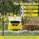 Glovv Fly Traps Outdoor Hanging with Fly Bait, 4 Pack Disposable Bags Hunter Ranch Trap, Flies Control Bug Catcher Killer Repellent for Stable Horse Barn & Farm