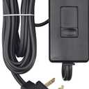 Leviton Table Top Plug in Lamp Dimmer for Dimmable LED, Halogen and Incandescent Bulbs, TBL03-10E, Black