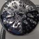 Cobbe High Pressure Shower Head with Built-in Pause Button, 9-Function Detachable Showerhead with Handheld Brass Swivel Bracket & Stainless Steel Hose, Water Saving 1-Click Stop, Chrome