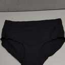 Molasus Women's Cotton Underwear High Waisted Full Coverage Ladies Panties (X-Large, Black)