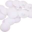 100 Pcs Plastic Lock Fastener Caps Furniture Cam Cap Lock Nuts Cap Decorative Screw Caps Covers Cabinet Screw Hole Plugs Covers White