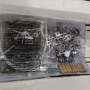 RoyalCraft Fluted Nightstand Set of 2 with Charging Station, White End Table with 2 Silent Slide Drawers & Storage Shelf, Modern Side Table, Wood Night Stand Cabinet for Bedroom