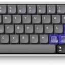 nuphy Air60 HE Wired Magnetic Gaming Keyboard,61 Keys Rapid Trigger,60% Compact,Actuation Point Adjustable, 8K Hz Polling Rate,Hall Effect Keyboard Low-Profile Magnetic Jade Switch (Grey)