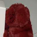 Liitrsh 3 Pieces Faux Fur Headband Set Earmuff Hat Fuzzy Short Wrist Warmers Boot Cuff Arm Warmers Accessories for Girls(Red)