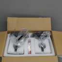 Modern Wall Sconce Set of Two Indoor Wall Lamp Black Wall Sconces Crystal Wall Light Bathroom Vanity Light Fixtures Wall Mounted Room Sconce Wall Lighting (2-Pack)