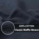 Homaxy 100% Cotton Waffle Weave Dish Cloths - 8 Pack Soft and Absorbent Dish Towels - 12 x 12 Inches Quick Dry Dish Rags - Multiple Colour