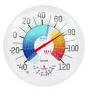 Taylor Wind Chill/Heat Index Thermometer & Hygrometer, Indoor Outdoor Wireless Thermometer with Easy to Read Large Numbers for Patio, Pool, and Indoor Areas, 13.25-inch (No Size)