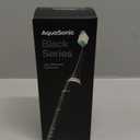 Aquasonic Black Series Ultra Whitening Toothbrush  ADA Accepted Electric Toothbrush- 8 Brush Heads & Travel Case  40,000 VPM Electric Motor & Wireless Charging - 4 Modes w Smart Timer