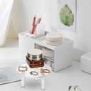 Round Acrylic Watch Display, Three Piece Round Acrylic Display Stand Set, Easy To Install, Acrylic Jacket Display for Rings, Earrings, Mini Figures