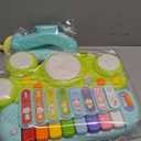 Baby Musical Toys 3 in 1 Piano Keyboard Xylophone Drum Set for 1 Year Old Girls Boys Toys Age 2 Music Instrument Learning Toys Toddlers 1-3 0-2 First Birthday Gift Infant Baby Toys 6 9 12 18 Month (Green)