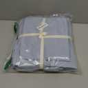 BESTOUCH Duvet Cover Set 100% Washed Cotton Linen Feel Super Soft Comfortable Chic Lightweight 3 PCs Home Bedding Set Cornflower Blue Queen (Queen (90" x 90"))