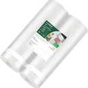 Bonsenkitchen Vacuum Sealer Bags, 11 in x 50 ft Rolls 2 Pack Seal Bags for Food Storage Saver, BPA Free, Commercial Grade Textured Food Roll Bags, Customized Size Bag for Sous Vide Cooking,VB3210