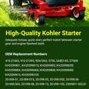 Starter Compatible with Kohler Courage Single 18 19 20 21 HP Cub Cadet,New Holland,Toro,SV540 SV541 SV590 SV600 SV610 SV620 Johnson Electric 2009801 2009805 2009806 2009808 2009810