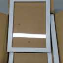 HappyHapi 5x7 Picture Frames Set of 10, White Picture Frames Display Pictures 4x6 with Mat or 5x7 Without, Tabletop or Wall Display, Multi Photo Frames Collage (White)