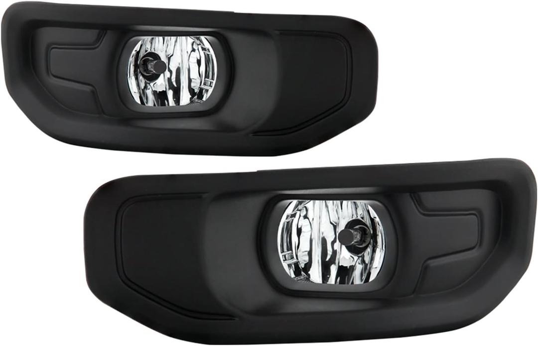 Spyder 5086990 Dodge Ram 2019-2020 1500 Only (Donâ€˜t Fit 2500/3500) OEM Style Halogen Fog Lights W/Universal Switch- Clear