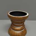 Pillar Candle Holder, Farmhouse Wood Candle Holder, Rustic Wooden Candle Stand, Vintage Small Wooden Candlestick Holders for Living Room, Table Centerpiece, Brown