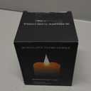 TECHLONG Flameless Candles Battery Operated with Timer, 3D Moving Flame Flickering, Last 600+ Hours Battery Candles, 3" x 3" Ivory Real Wax Electric LED Candle for Wedding Party Decorations