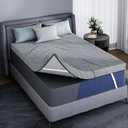 3 Inch Firm Mattress Topper Twin XL, Cooling Memory Foam & Non-Slip Straps