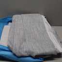 Blue Solid Full Blackout Curtain Heavy Linen Texture Window Treatment for Bedroom Noise Reducing Thermal Insulated Drapes 8 Grommets Top for Living Room with Liner, Chambray Blue, 50" x 84", 2 Panels