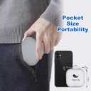 2 x Portable Magnetic Selfie Light Video Conference Lighting with Clip & Camera Adapter 1000mAh Battery 3 Light Modes for Phone Tablets Laptops Cameras Makeup Video Conferencing Live Streaming