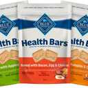 Blue Buffalo Health Bars Crunchy Dog Biscuits, Variety Pack, Bacon, Egg & Cheese, Apple & Yogurt, Pumpkin & Cinnamon, 16-oz Bags