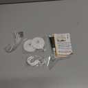 TONLEA 2 Pack Coat Hooks, Adhesive Hooks Wall Mounted, Heavy Duty Metal Wall Hooks for Hanging Coat, Scarf, Hat, Bag, Key, Towel (White)