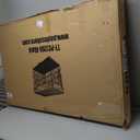 FDW Dog Crate for Large Dogs 48 Inch Folding Metal WirePet Cage Double Door W/Divider Panel Indoor Outdoor Kennel Leak-Proof Plastic Tray,Black