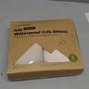 KeaBabies 2-Pack Waterproof Baby Crib Sheets for Boys, Girls - 52x28 Viscose Derived from Bamboo Toddler Bed Sheet Neutral, Fitted Crib Mattress Protector Cover for Baby Bedding, Soft & Gentle(Ecru)