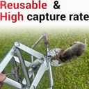 Upgraded Scissor Mole Traps (4 Pack), Step-On Mole Trap for Lawns, Heavy Duty Steel with Sensitive Trigger