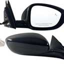 Right Passenger side Mirror Fits 2018-2022 Honda Accord LX, Sport With Power Glass, Heated, Blind Spot Detection and Manual Folding Match to Crystal Black Pearl Replace HO1321329 (7Pins)