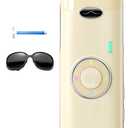 Laser Hair Removal for Women and Men - 5.2 cm Contact Nearly Painless, Powerful Long-Lasting IPL Hair Removal at-home, Effective in 14 Days with Ultra-fast Light Emission for Whole Body Use (of White)