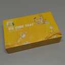 WIBIMEN Mini Ice Cube Trays, 0.55 Tiny Pebble Ice for Iced Coffee & Cocktails, Fast Chill, Easy Twist Release, Stackable with Lid & Storage Bin (2 Pack, Blue)