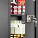 Safe for Home, 1.9 Cubic Feet Safety Box for Money, Jewelry, Documents and Guns, Security Safe for Office, Hotel, 13.8"W x 12.2"D x 19.7"H