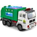 choopheme Garbage Truck Toys with Music 4D Led Light Automatic Bump Light up Toys Garbage Truck Engine Push Car Toy Vehicle Trash Truck for Toddler Kids Toy 3 4 5 Year Old Up Boy Girl Birthday Gift